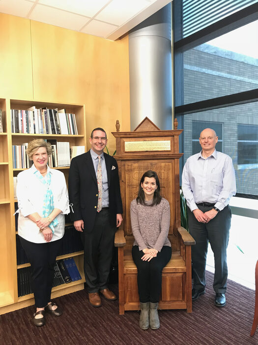 Troy Cox with Gwen Gates at her thesis defense